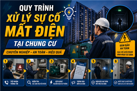 Quy trình xử lý sự cố mất điện tại chung cư chuyên nghiệp